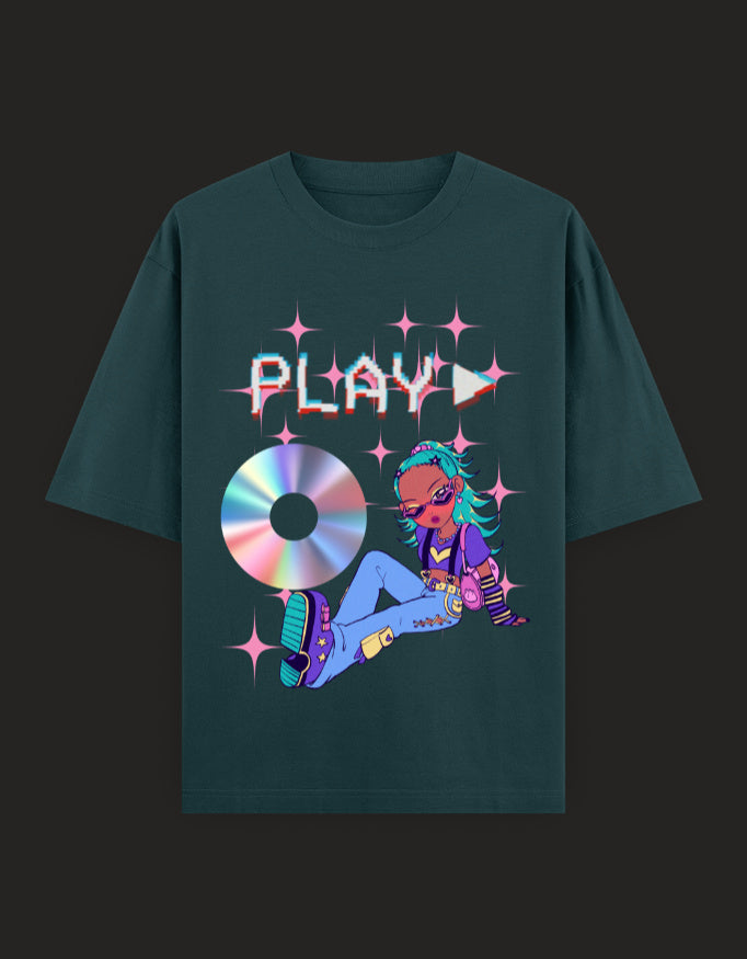 SkyBi Shirts Oversized T-Shirt 240 GSM Heavyweight Cotton - SkyBi Shirts