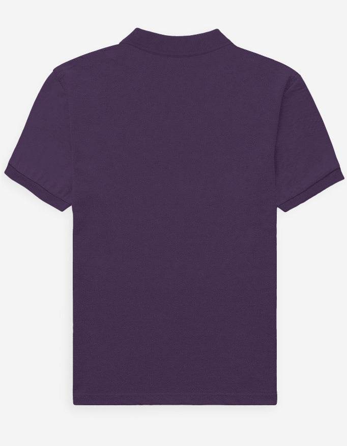 SkyBi Shirts Purple Men's Polo Shirt - Premium Cotton - SkyBi Shirts