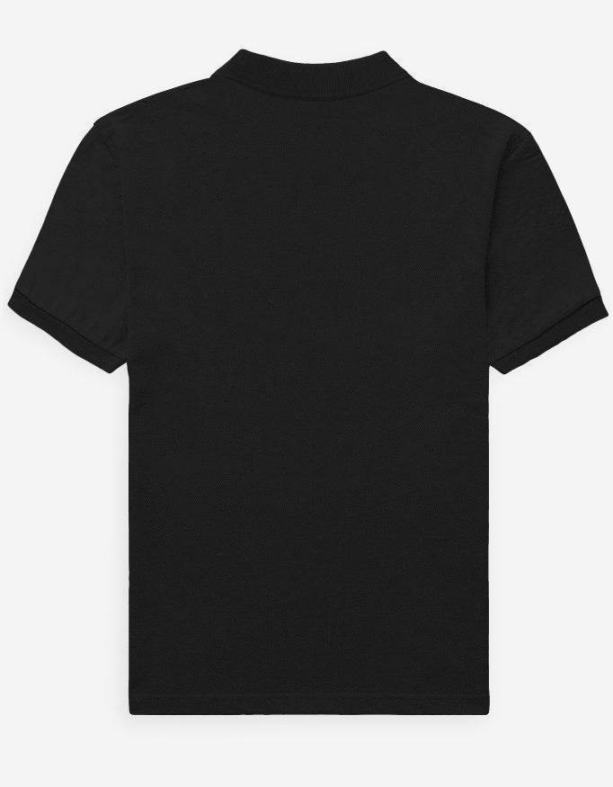 SkyBi Shirts Black Men's Polo Shirt - Premium Cotton - SkyBi Shirts