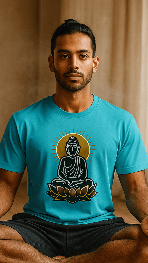 20250708_0958_Serene_Yogi_Tee_remix_01jzm4jyd1f419ybxvhmxps5df - SkyBi Shirts