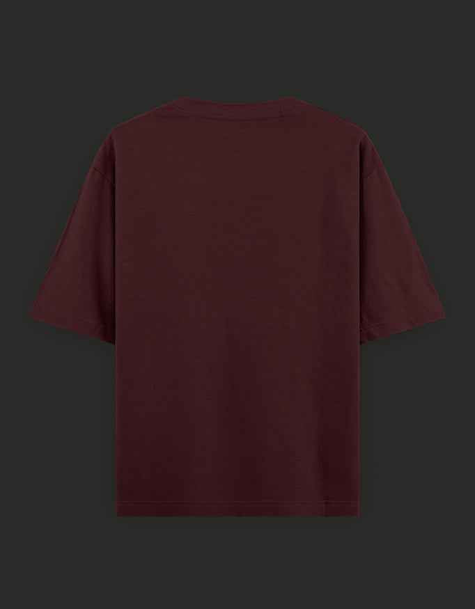 SkyBi Shirts Oversized T-Shirt 240 GSM Heavyweight Cotton
