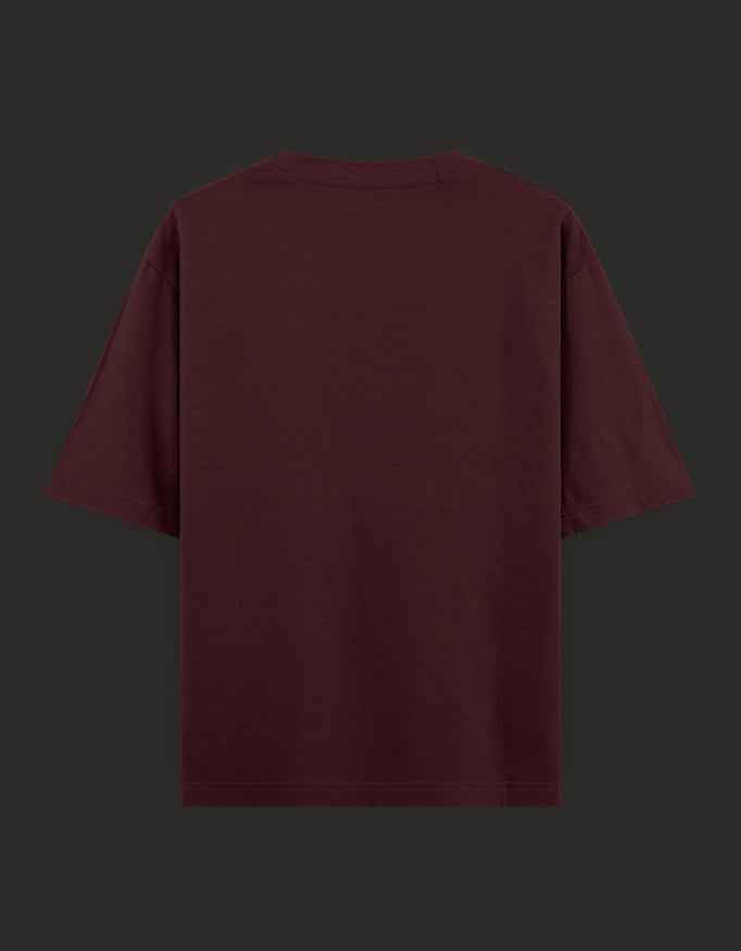 SkyBi Shirts Oversized T-Shirt 240 GSM Heavyweight Cotton