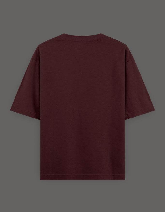 SkyBi Shirts Oversized Embroidery T-Shirt 240 GSM Heavyweight Cotton - SkyBi Shirts