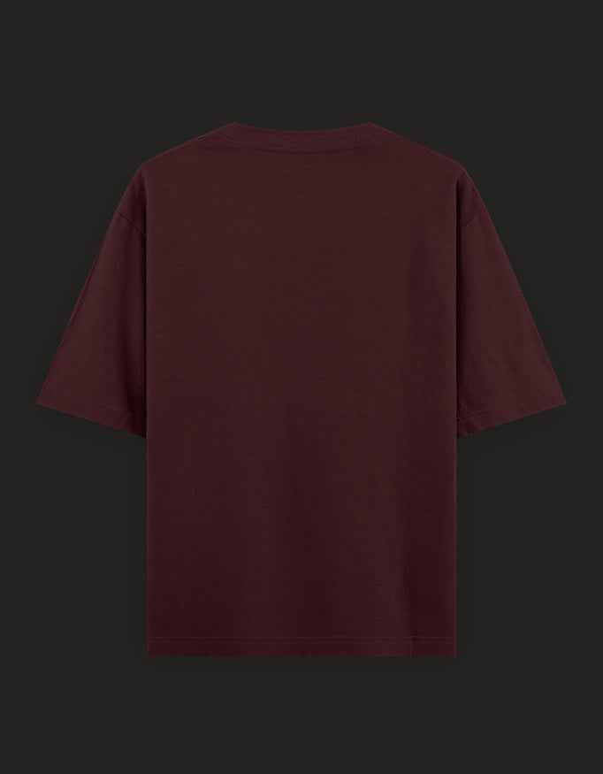 SkyBi Shirts Oversized T-Shirt 240 GSM Heavyweight Cotton