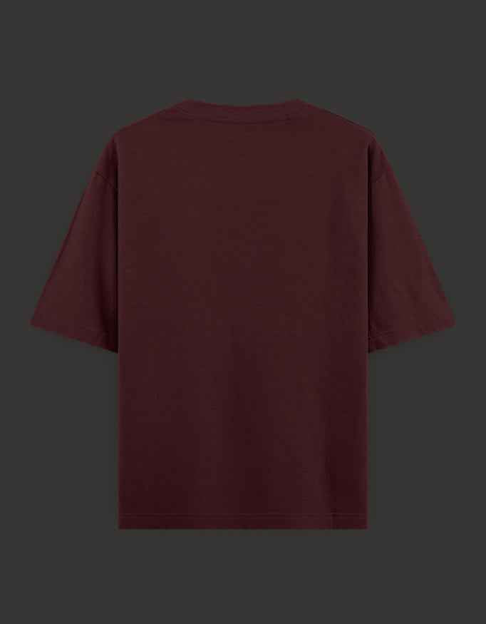 SkyBi Shirts Oversized T-Shirt 240 GSM Heavyweight Cotton