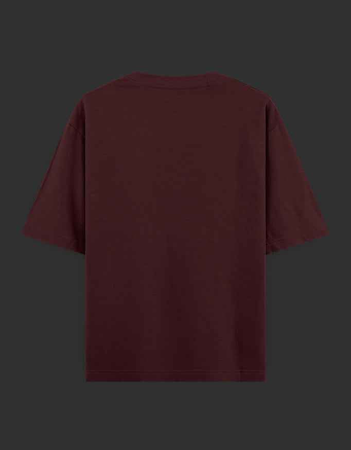 SkyBi Shirts Oversized T-Shirt 240 GSM Heavyweight Cotton