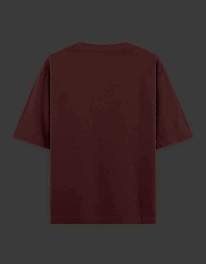 SkyBi Shirts Oversized T-Shirt 240 GSM Heavyweight Cotton