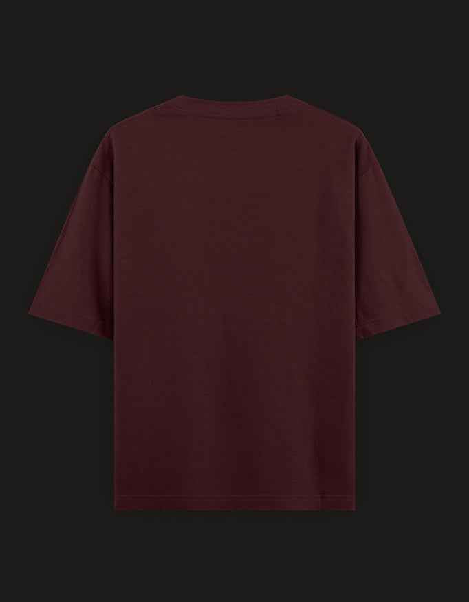 SkyBi Shirts Oversized T-Shirt 240 GSM Heavyweight Cotton