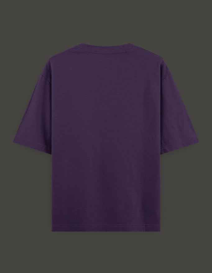 SkyBi Shirts Oversized T-Shirt 240 GSM Heavyweight Cotton