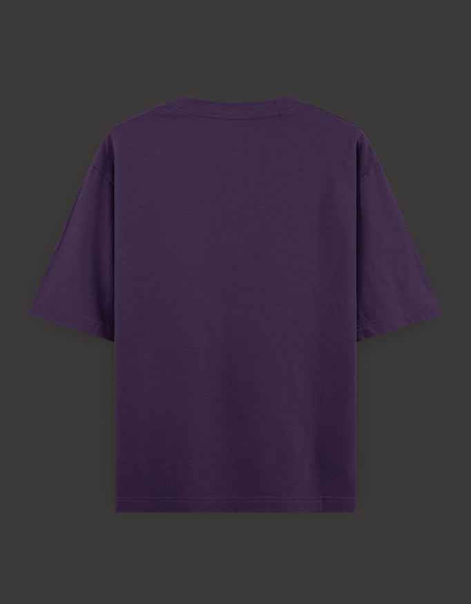 SkyBi Shirts Oversized T-Shirt 240 GSM Heavyweight Cotton