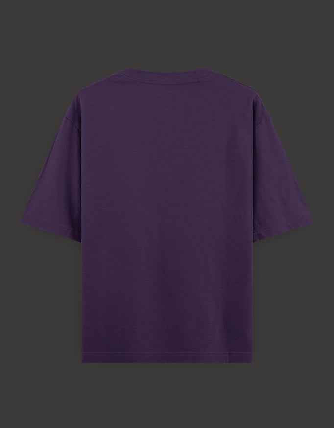SkyBi Shirts Oversized T-Shirt 240 GSM Heavyweight Cotton