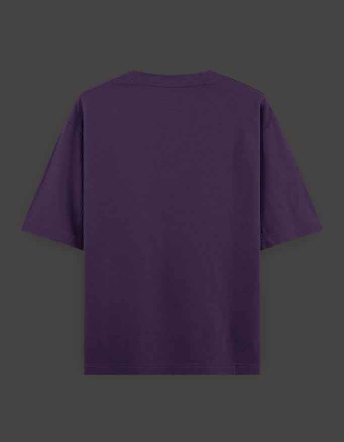 SkyBi Shirts Oversized T-Shirt 240 GSM Heavyweight Cotton