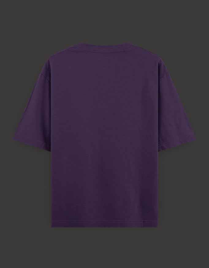 SkyBi Shirts Oversized T-Shirt 240 GSM Heavyweight Cotton