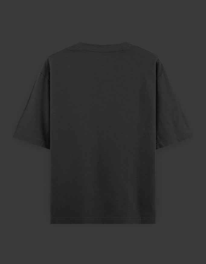 SkyBi Shirts Oversized T-Shirt 240 GSM Heavyweight Cotton