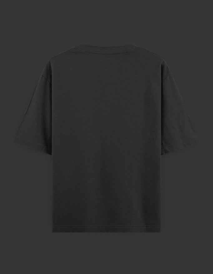 SkyBi Shirts Oversized T-Shirt 240 GSM Heavyweight Cotton
