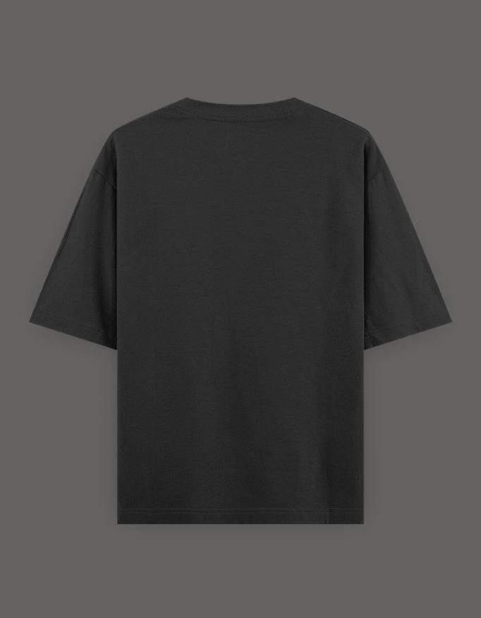 SkyBi Shirts Oversized Embroidery T-Shirt 240 GSM Heavyweight Cotton - SkyBi Shirts