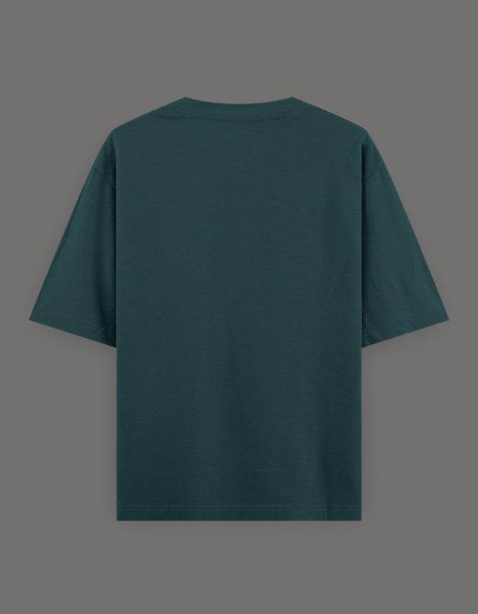 SkyBi Shirts Oversized Embroidery T-Shirt 240 GSM Heavyweight Cotton - SkyBi Shirts