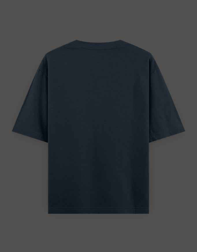 SkyBi Shirts Oversized T-Shirt 240 GSM Heavyweight Cotton