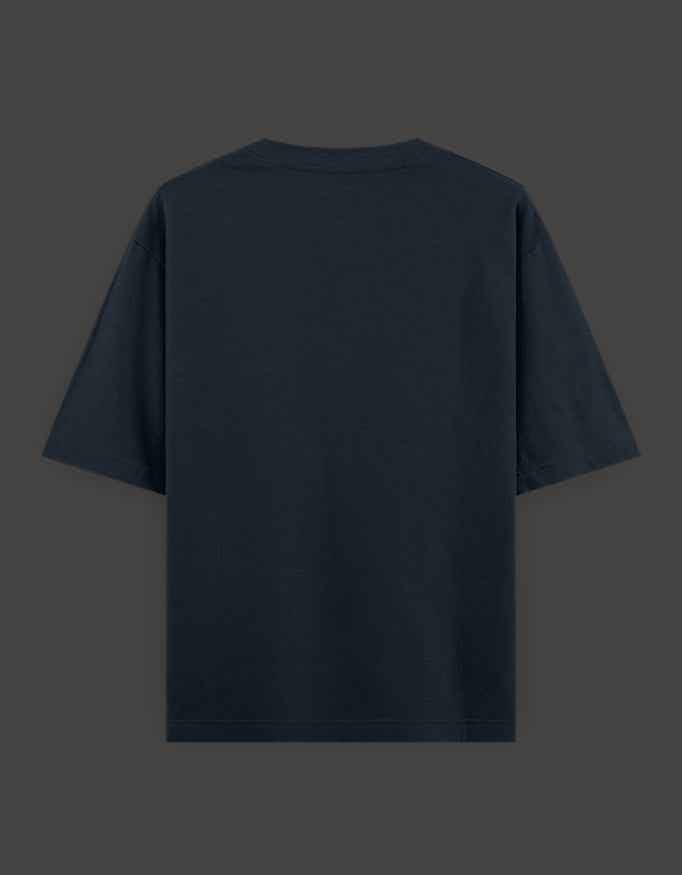 SkyBi Shirts Oversized T-Shirt 240 GSM Heavyweight Cotton