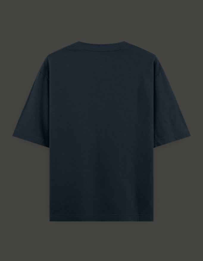 SkyBi Shirts Oversized T-Shirt 240 GSM Heavyweight Cotton