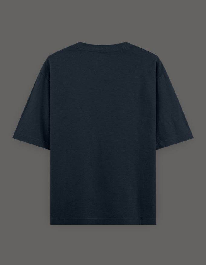 SkyBi Shirts Oversized Embroidery T-Shirt 240 GSM Heavyweight Cotton - SkyBi Shirts