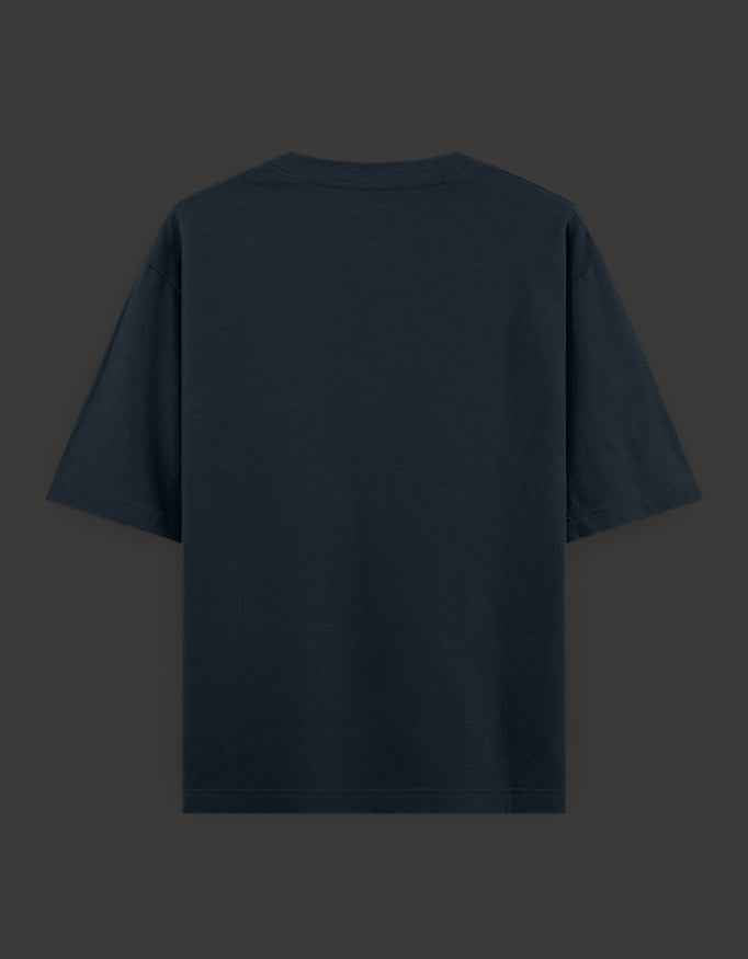 SkyBi Shirts Oversized T-Shirt 240 GSM Heavyweight Cotton