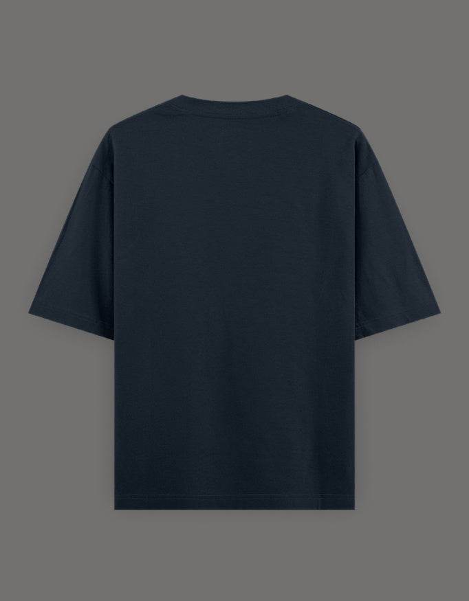 SkyBi Shirts Oversized Embroidery T-Shirt 240 GSM Heavyweight Cotton - SkyBi Shirts