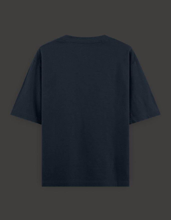 SkyBi Shirts Oversized Embroidery T-Shirt 240 GSM Heavyweight Cotton - SkyBi Shirts