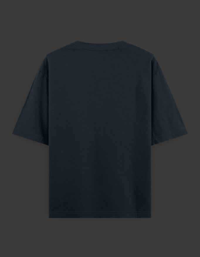 SkyBi Shirts Oversized T-Shirt 240 GSM Heavyweight Cotton