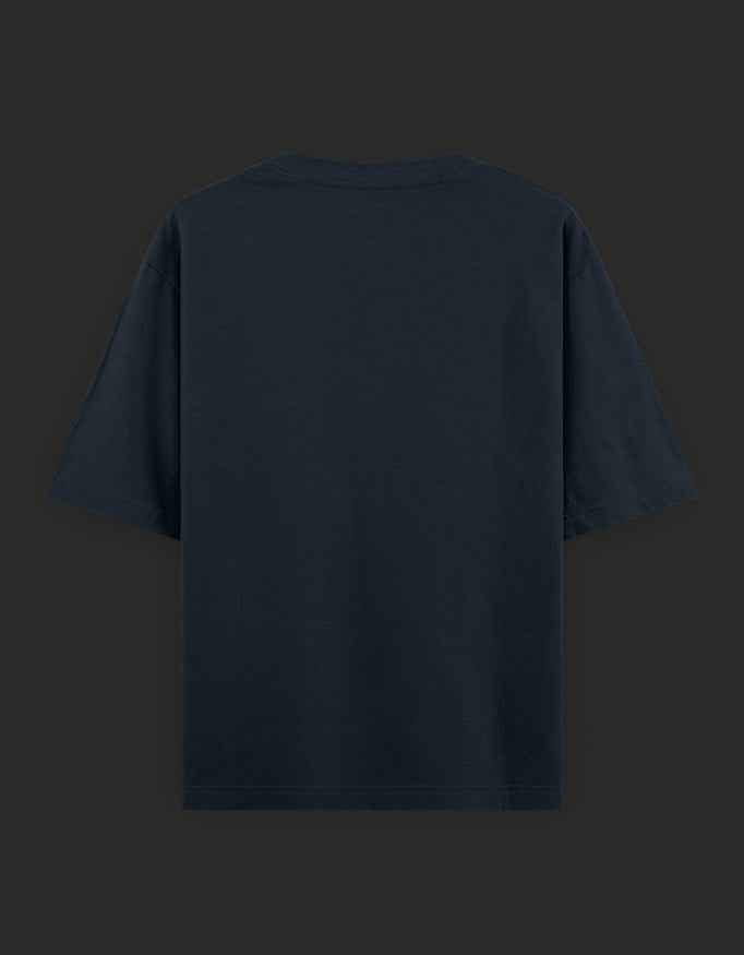 SkyBi Shirts Oversized T-Shirt 240 GSM Heavyweight Cotton