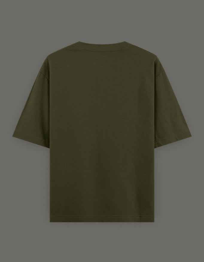 SkyBi Shirts Oversized T-Shirt 240 GSM Heavyweight Cotton
