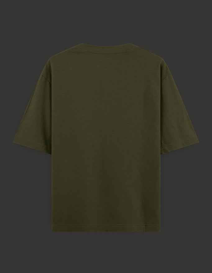 SkyBi Shirts Oversized T-Shirt 240 GSM Heavyweight Cotton