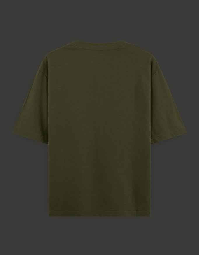 SkyBi Shirts Oversized T-Shirt 240 GSM Heavyweight Cotton