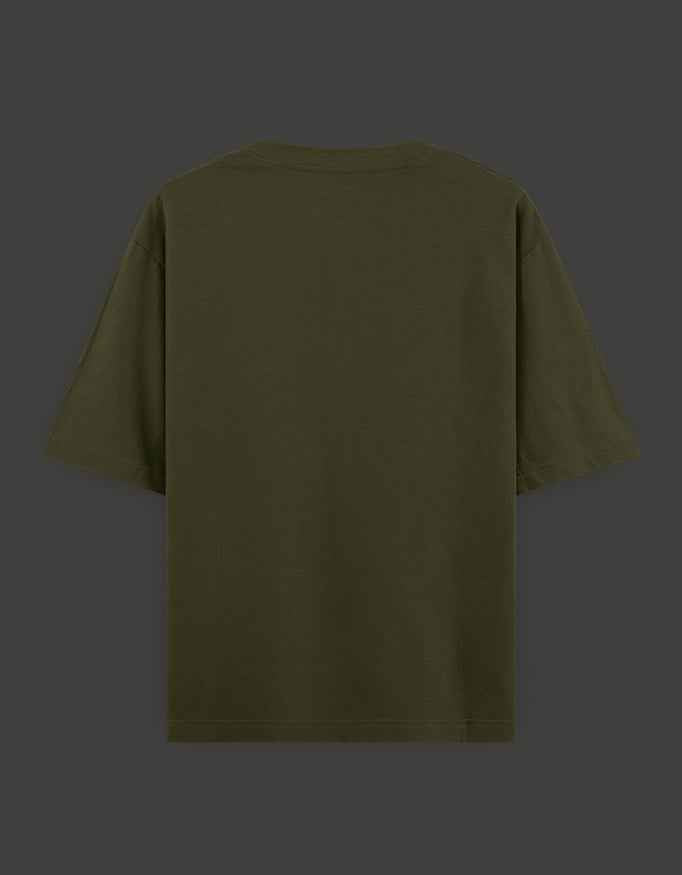 SkyBi Shirts Oversized T-Shirt 240 GSM Heavyweight Cotton