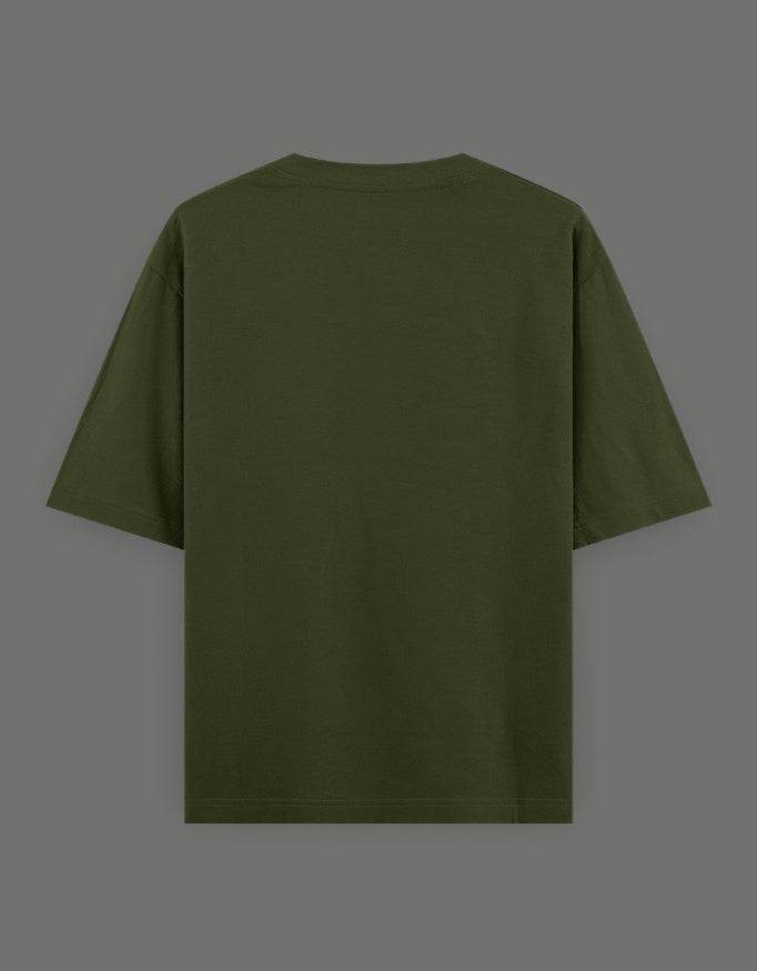 SkyBi Shirts Oversized Embroidery T-Shirt 240 GSM Heavyweight Cotton - SkyBi Shirts