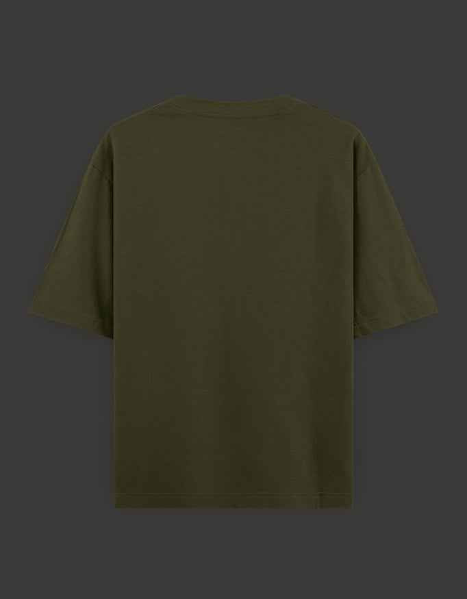 SkyBi Shirts Oversized T-Shirt 240 GSM Heavyweight Cotton