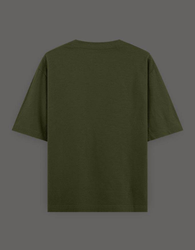 SkyBi Shirts Oversized Embroidery T-Shirt 240 GSM Heavyweight Cotton - SkyBi Shirts