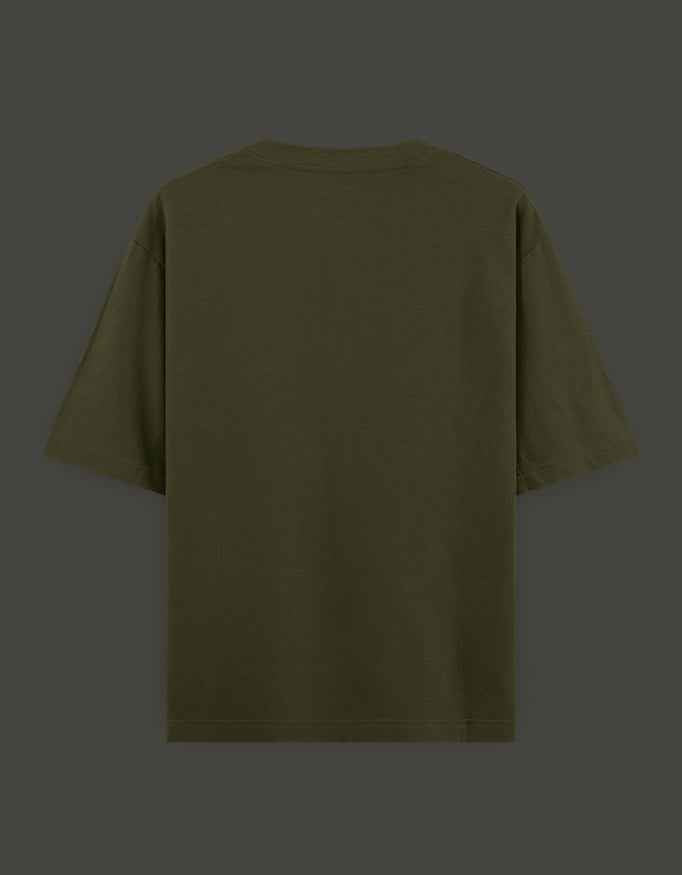SkyBi Shirts Oversized T-Shirt 240 GSM Heavyweight Cotton