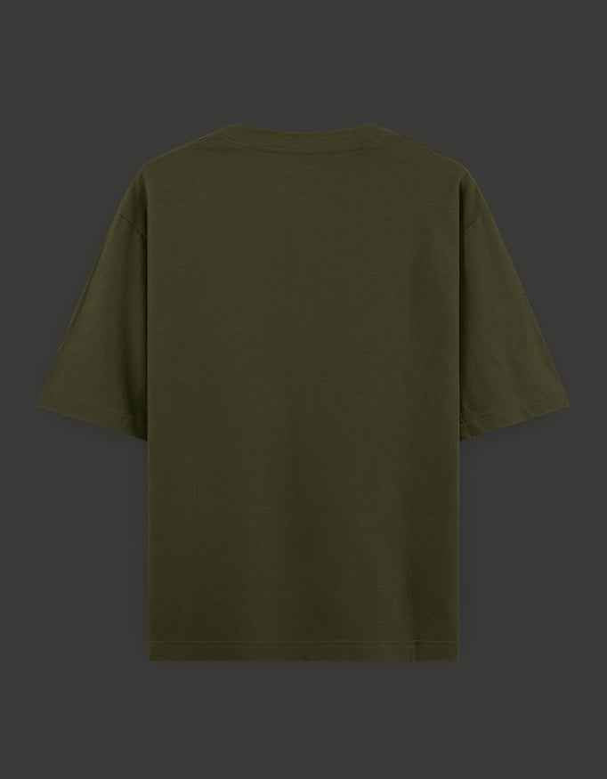 SkyBi Shirts Oversized T-Shirt 240 GSM Heavyweight Cotton