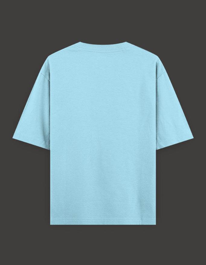 SkyBi Shirts Oversized Embroidery T-Shirt 240 GSM Heavyweight Cotton - SkyBi Shirts