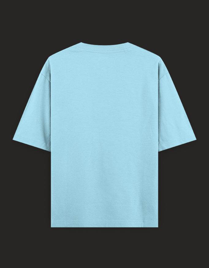 SkyBi Shirts Oversized Embroidery T-Shirt 240 GSM Heavyweight Cotton - SkyBi Shirts