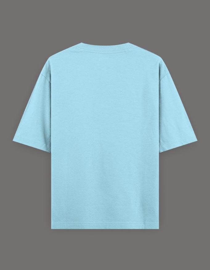 SkyBi Shirts Oversized Embroidery T-Shirt 240 GSM Heavyweight Cotton - SkyBi Shirts