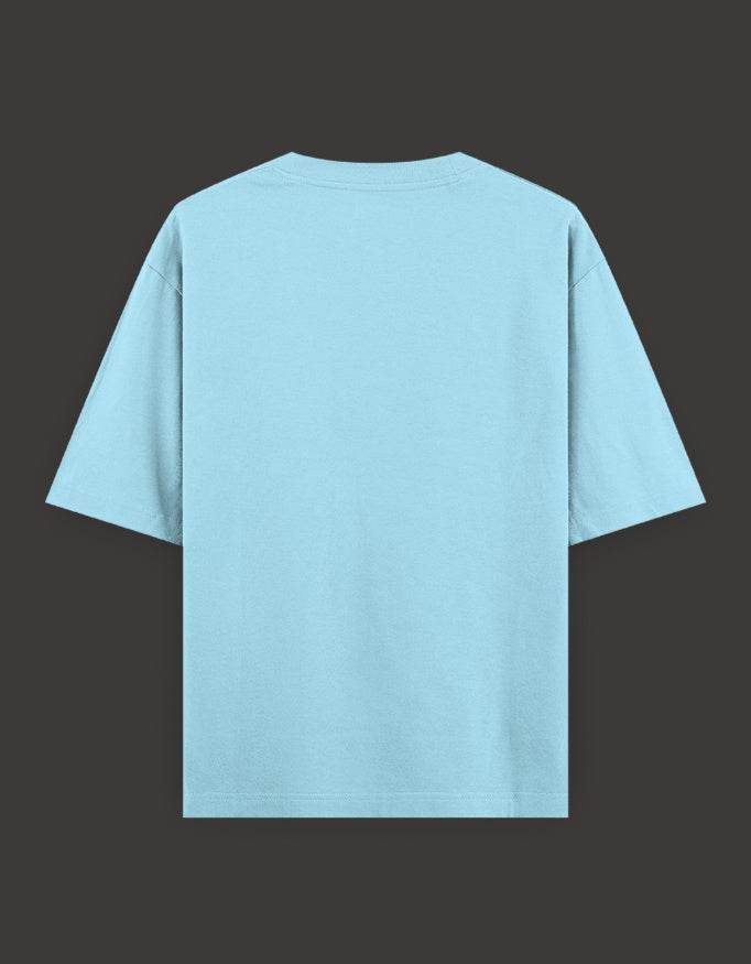 SkyBi Shirts Oversized Embroidery T-Shirt 240 GSM Heavyweight Cotton - SkyBi Shirts