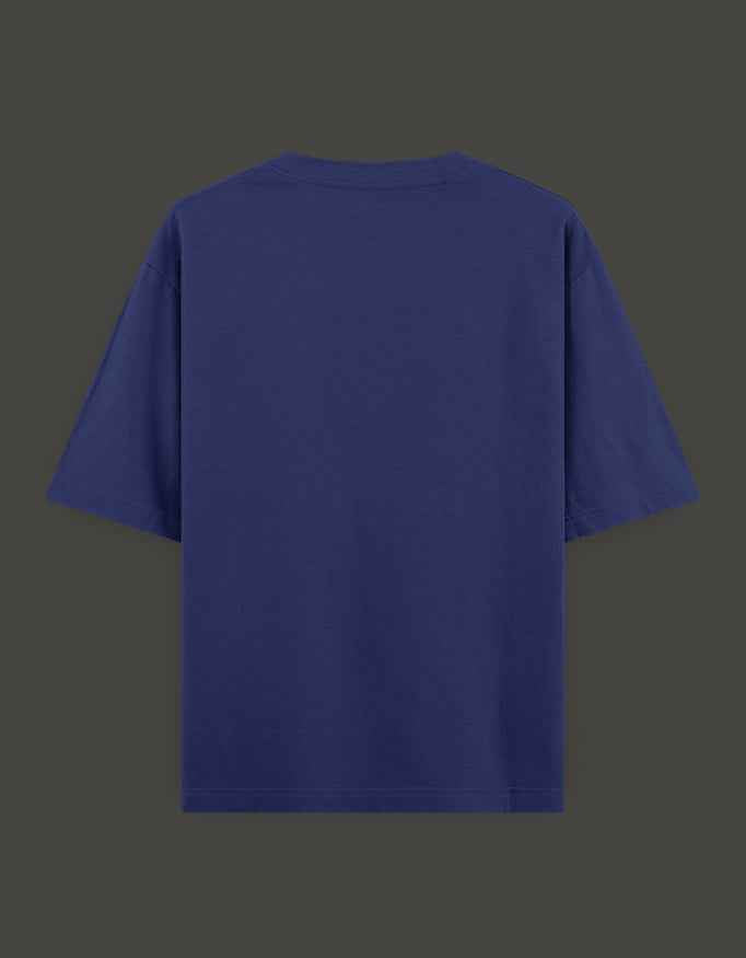 SkyBi Shirts Oversized T-Shirt 240 GSM Heavyweight Cotton