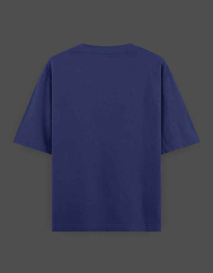 SkyBi Shirts Oversized T-Shirt 240 GSM Heavyweight Cotton