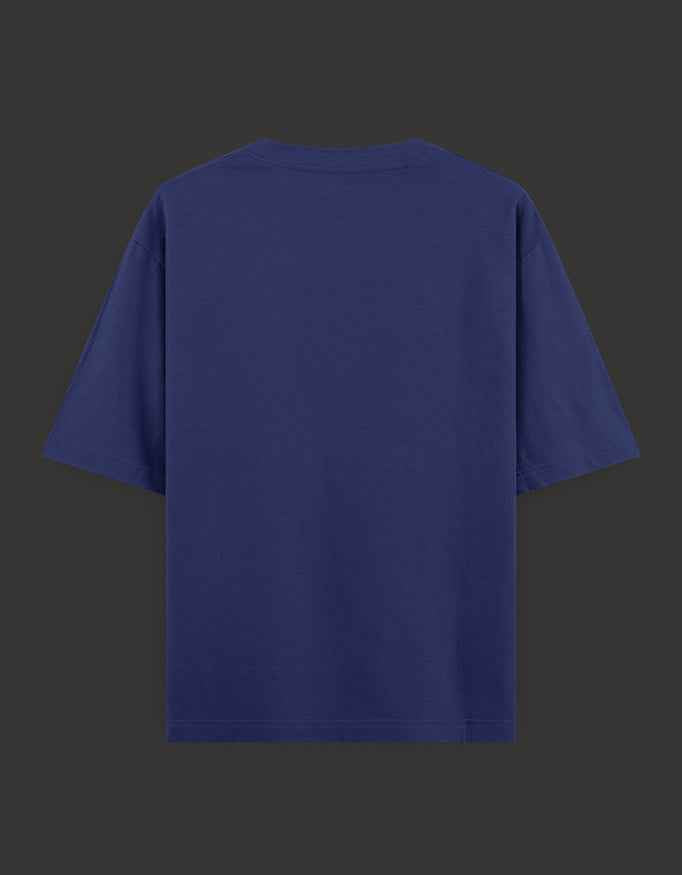SkyBi Shirts Oversized T-Shirt 240 GSM Heavyweight Cotton