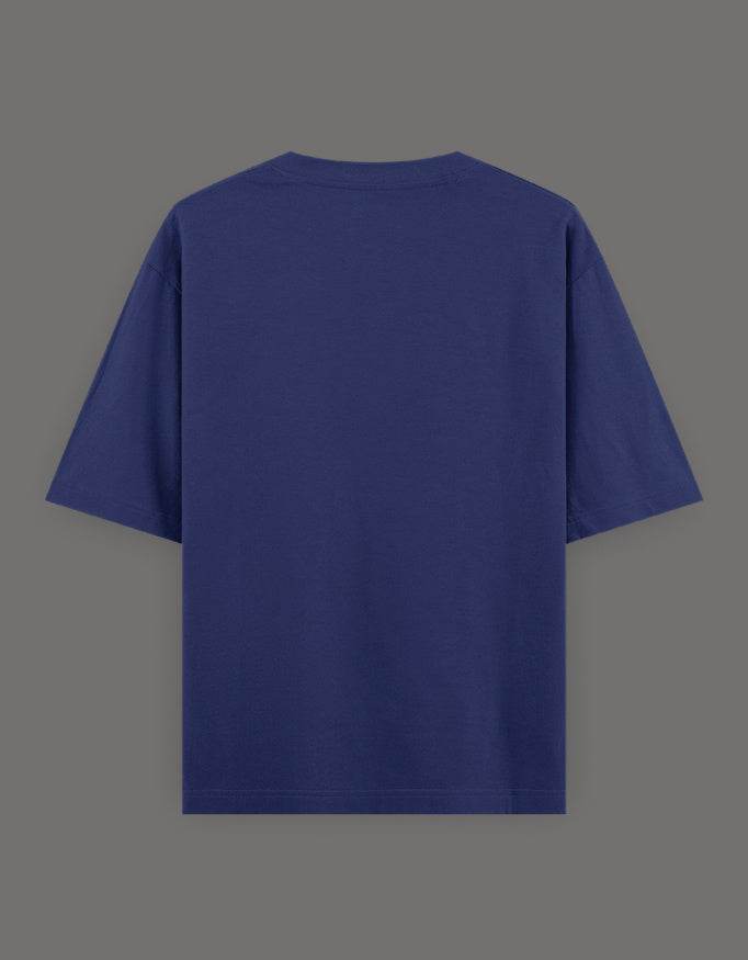 SkyBi Shirts Oversized Embroidery T-Shirt 240 GSM Heavyweight Cotton - SkyBi Shirts