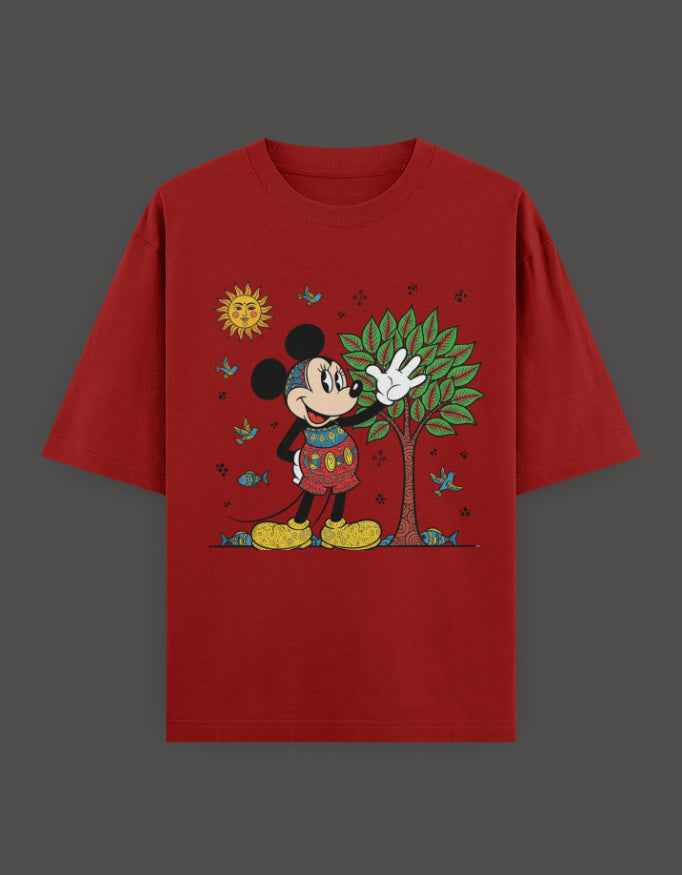 SkyBi Shirts Oversized T-Shirt 240 GSM Heavyweight Cotton