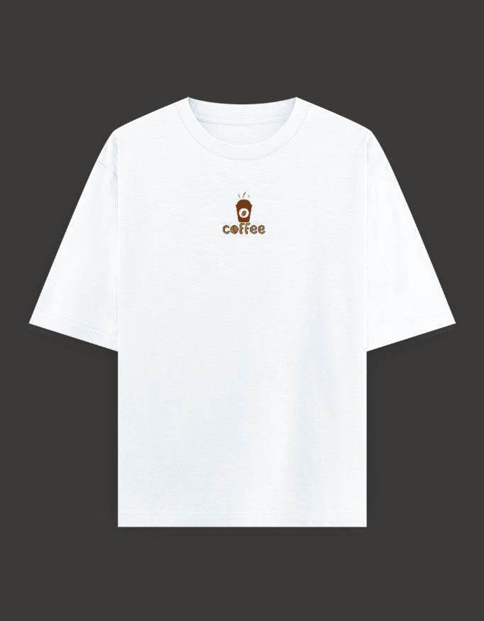 SkyBi Shirts Oversized Embroidery T-Shirt 240 GSM Heavyweight Cotton - SkyBi Shirts