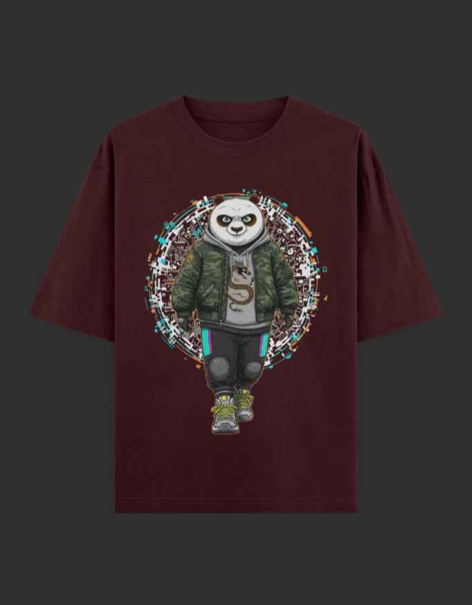 SkyBi Shirts Oversized T-Shirt 240 GSM Heavyweight Cotton